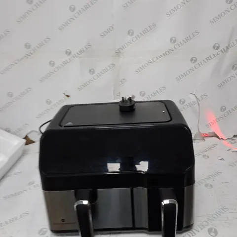 BOXED COOK'S ESSENTIALS 7.7L DUAL AIR FRYER IN BLACK