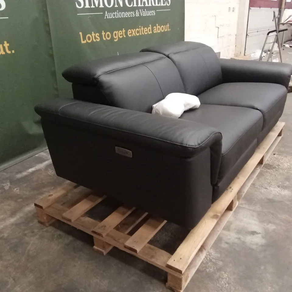 LORENZA 3 SEATER LEATHER/FAUX LEATHER POWER RECLINER RRP £1249