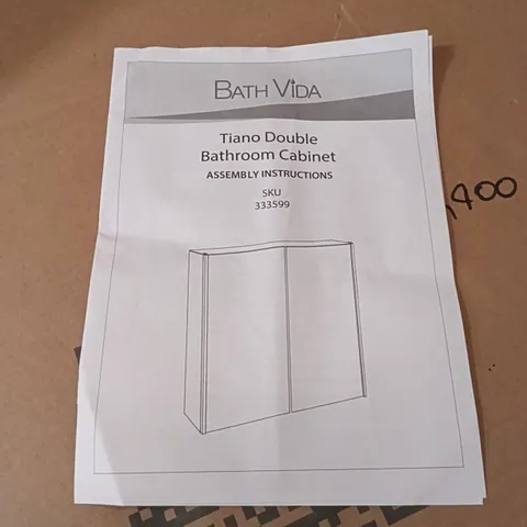 BOXED BATH VIDA TIANO DOUBLE BATHROOM CABINET 