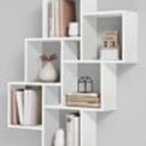 BOXED BRAND NEW CUBE WALL MOUNTED UNIT OAK