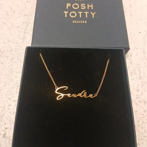 POSH TOTTY DESIGNS MAKE IT PERSONAL SCRIPT NAME NECKLACE STERLING SILVER