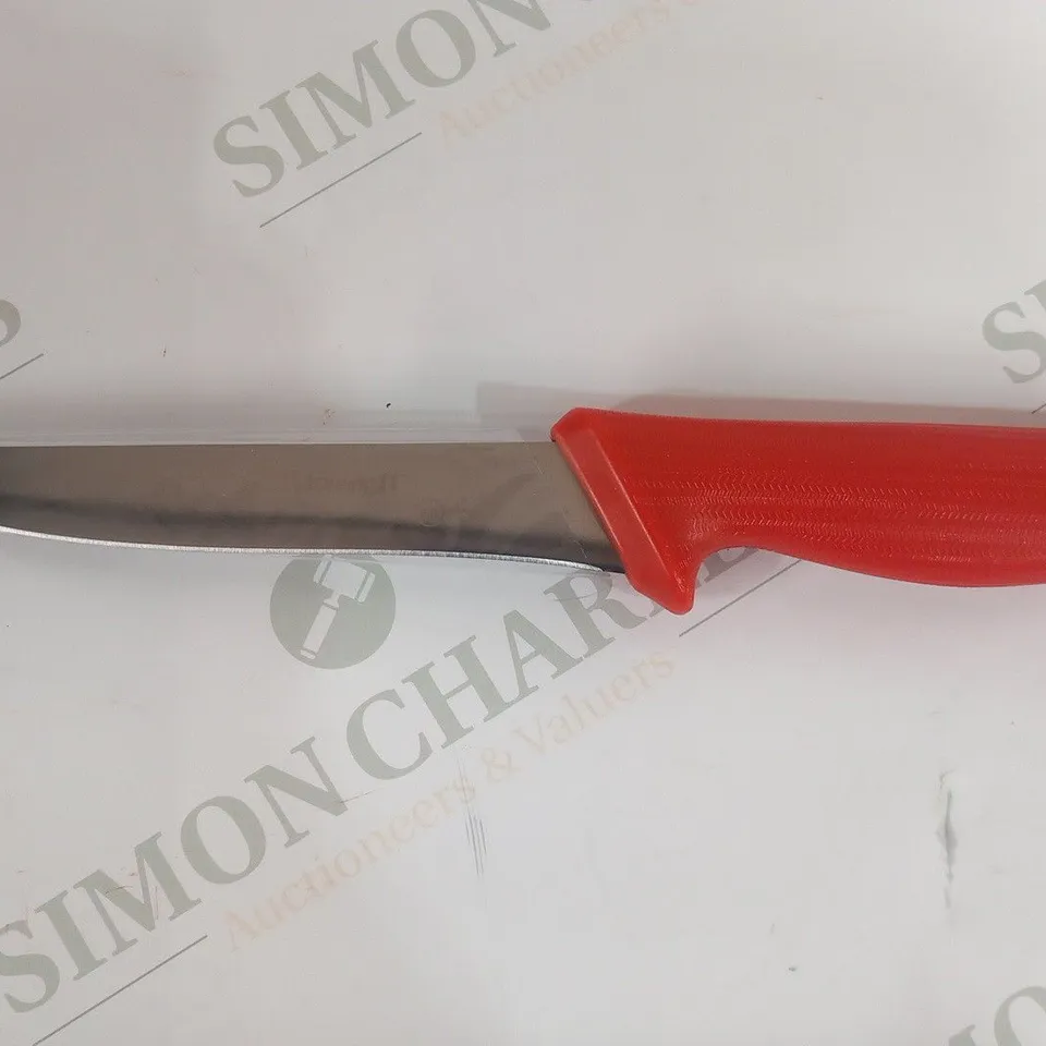 APPROXIMATELY 9 STARRETT BUTCHER KNIFE DEBONING WITH STRAIGHT BROAD BLADE BKR103-6