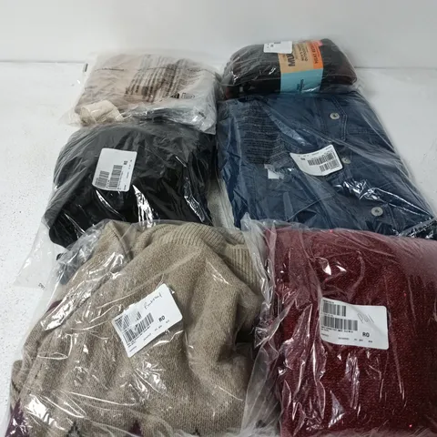 APPROXIMATELY 20 ASSORTED CLOTHING ITEMS IN VARIOUS SIZES, STYLES & COLOURS TO INCLUDE BRANDS SUCH AS D&CO, BEN DE LISI, MUK LUKS, ETC - COLLECTION ONLY