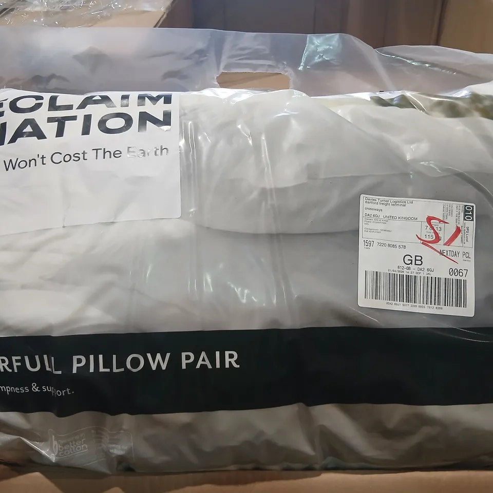 RECLAIM NATION CLUSTERFILL PILLOW PAIR – MEDIUM SUPPORT