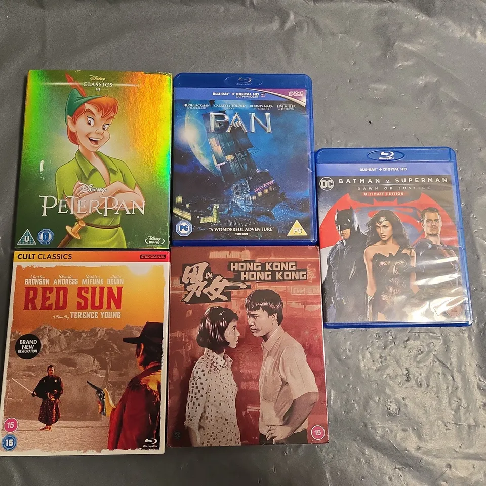 LOT OF 13 ASSORTED DVDS TO INCLUDE PETER PAN, WEST SIDE STORY AND WESTWORLD