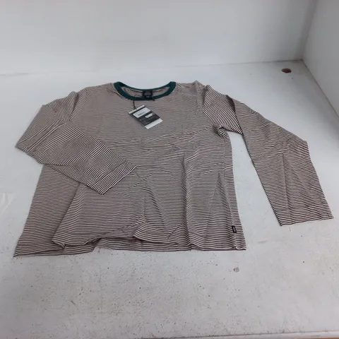 FINISTERRE ELDON STRIP L/S STRIPED TEE - UK 14