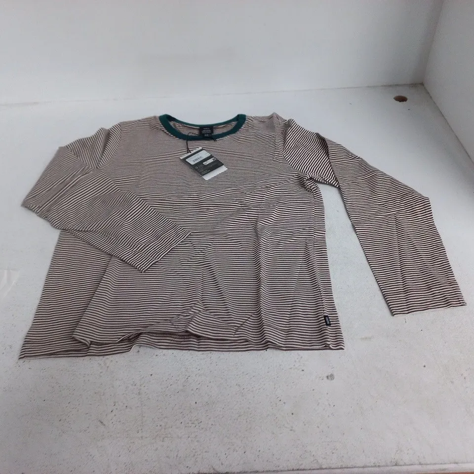 FINISTERRE ELDON STRIP L/S STRIPED TEE - UK 14