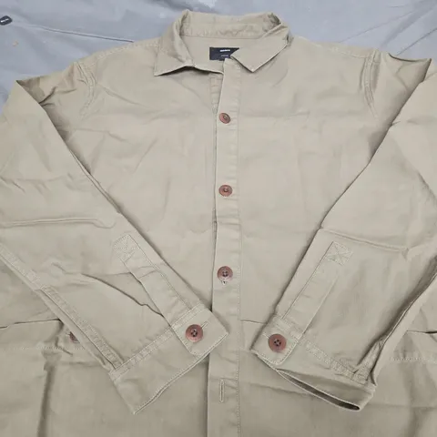 FINISTERRE ORGANIC COTTON SHIRT - BEIGE, SIZE M
