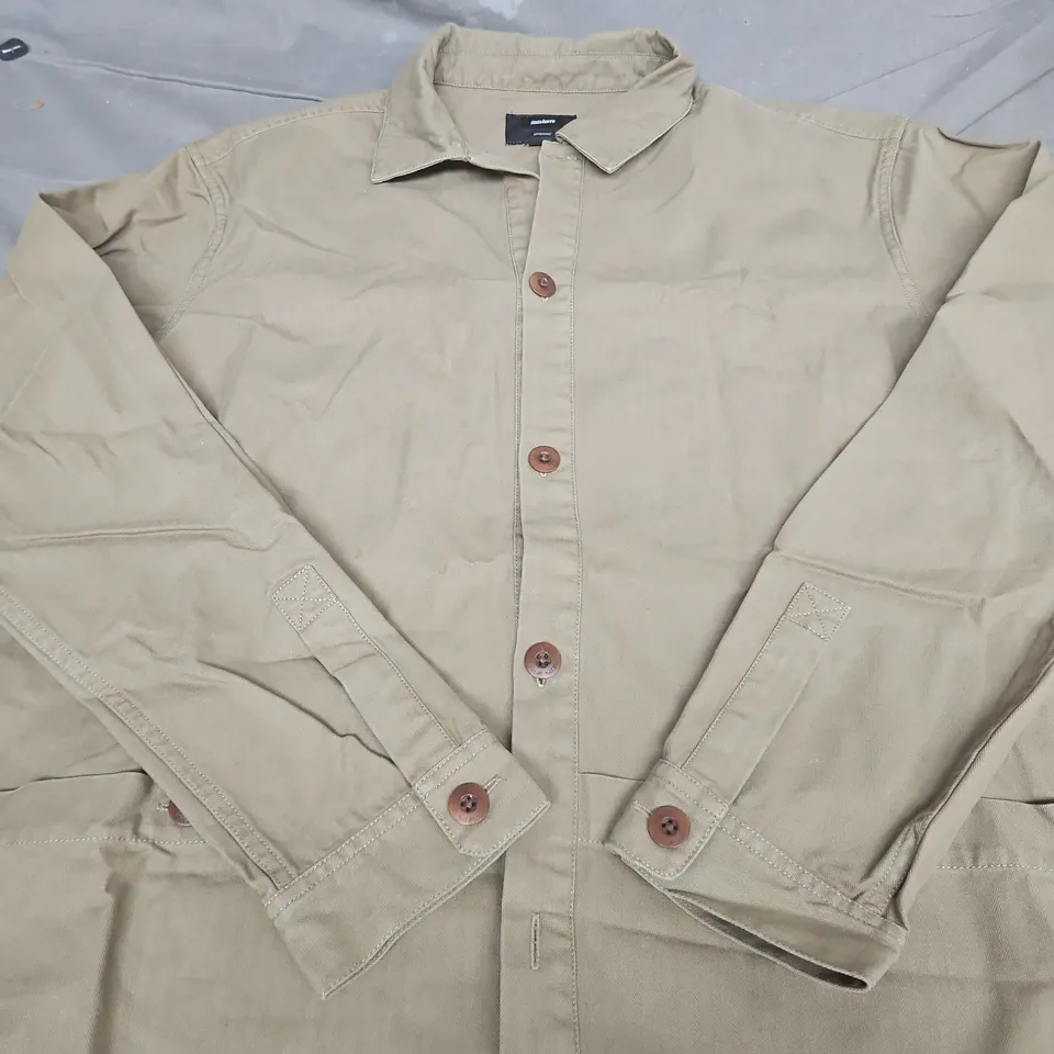 FINISTERRE ORGANIC COTTON SHIRT - BEIGE, SIZE M