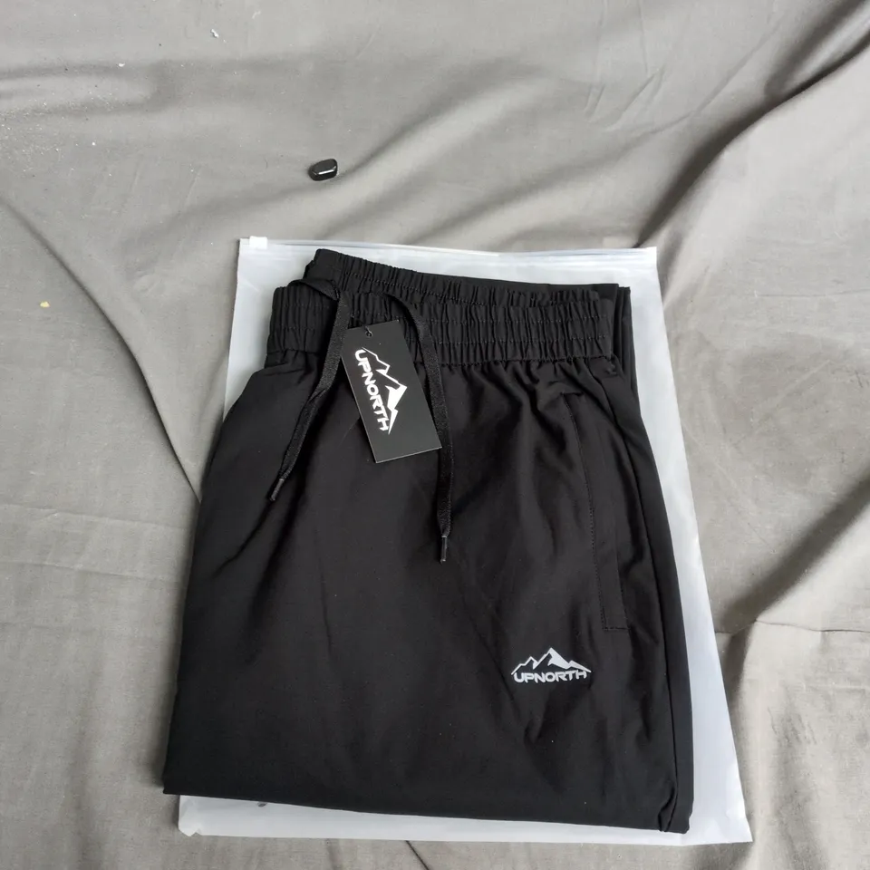 UPNORTH BLACK JOGGERS – DRAWSTRING WAIST, 2XL