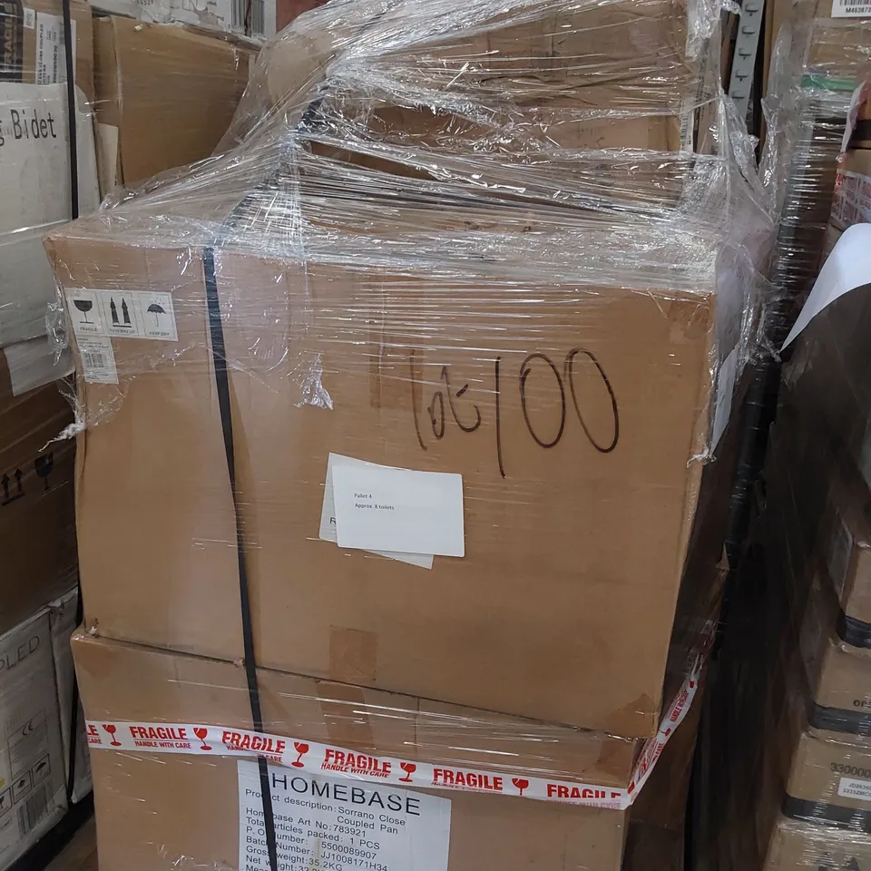 PALLET OF APPROX 8 TOILETS 