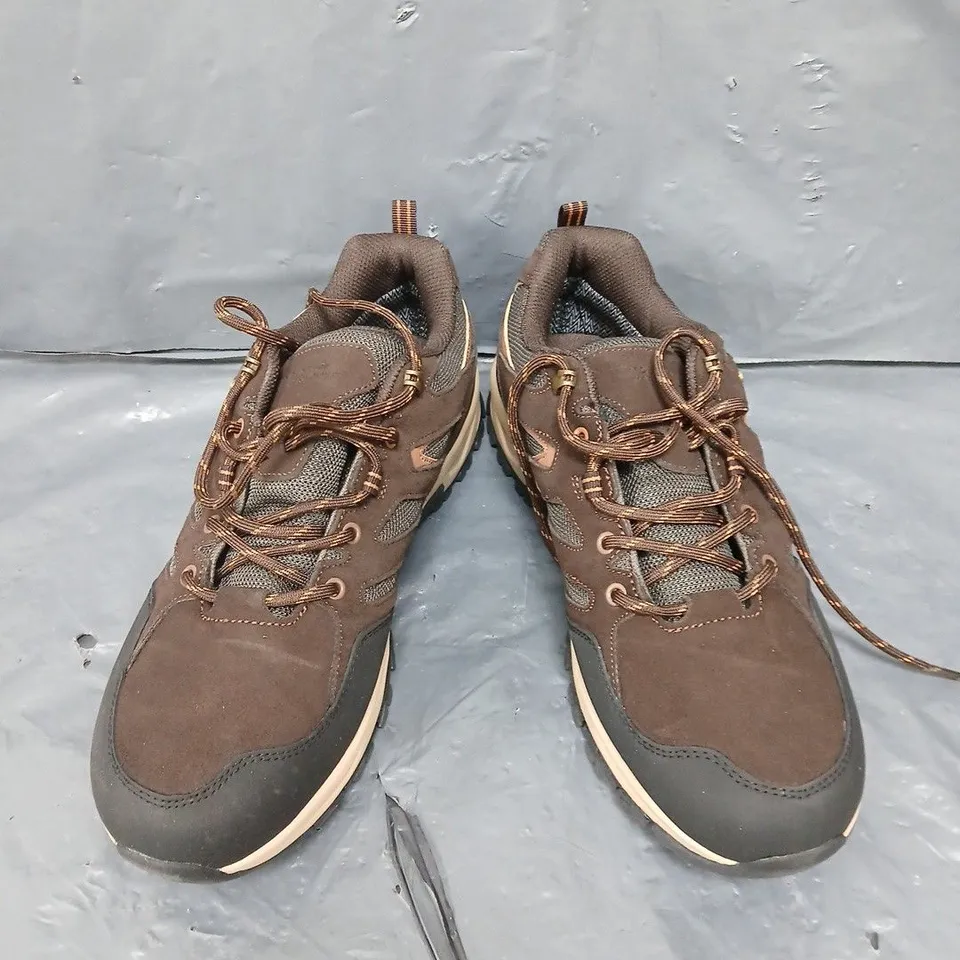 PAIR OF MOUNTAIN WAREHOUSE ISODRY TRAINERS IN BROWN - 10