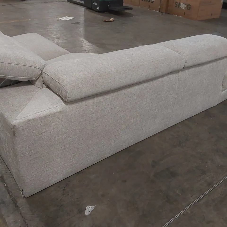 DANETTI SERENE LEFT HAND CORNER CHAISE FABRIC SOFA - INCOMPLETE