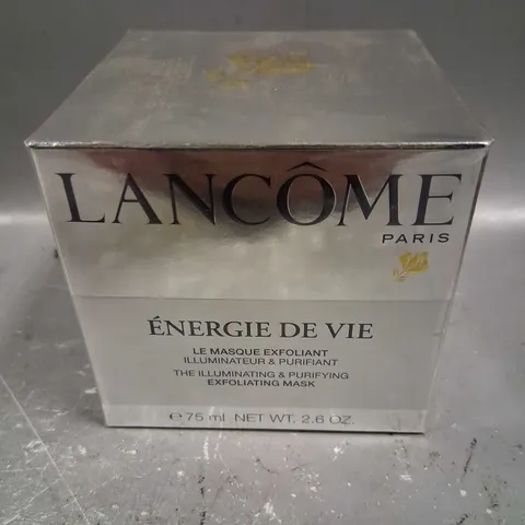 BOXED AND SEALED LANCOME PARIS THE ILLUMINATING AND PURYIFYING EXFOLIATING MASK 75ML