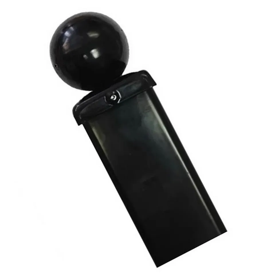BAGGED LEPINE ROSALIND WHEELER CONCRETE-IN 70MM SQ BLANK METAL POST, BALL TOP