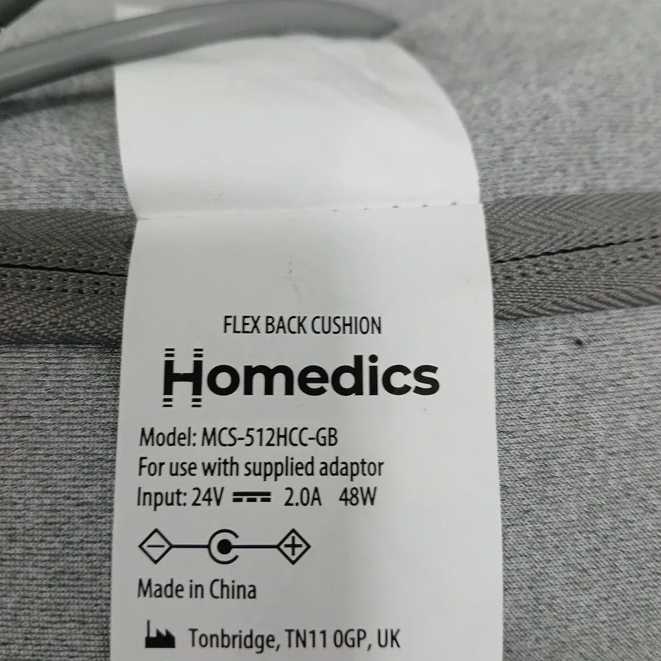 Homedics Flex Back Cushion (Model: MCS-512HCC-GB)