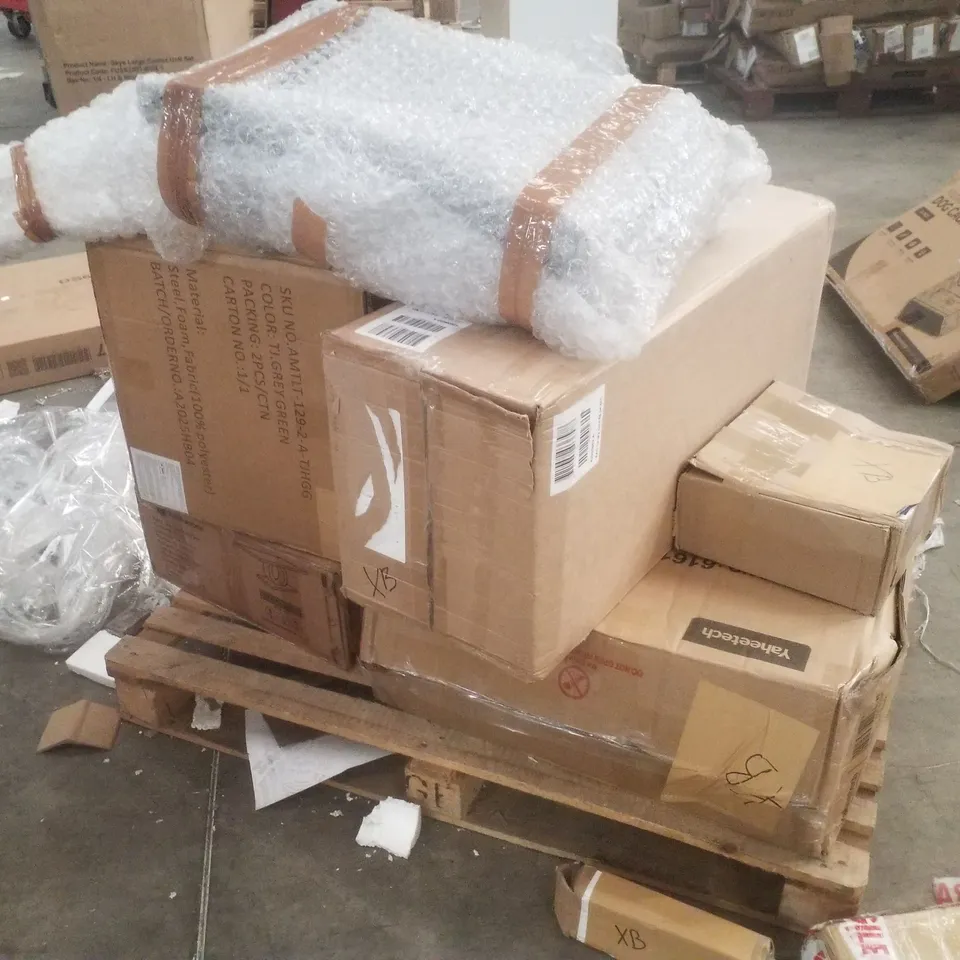PALLET CONTAINING ASSORTED INCOMPLETE FLATPACK FURNITURE PARTS