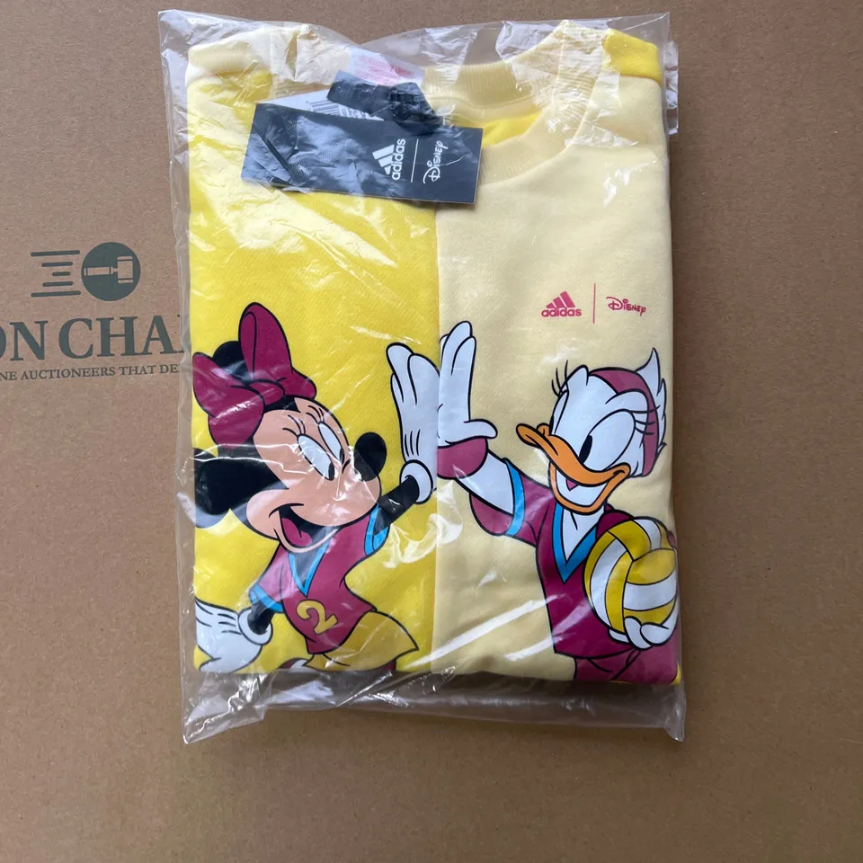 ADIDAS DISNEY MINNIE AND DAISIE CREW NECK JUMPER AGE 6-7Y