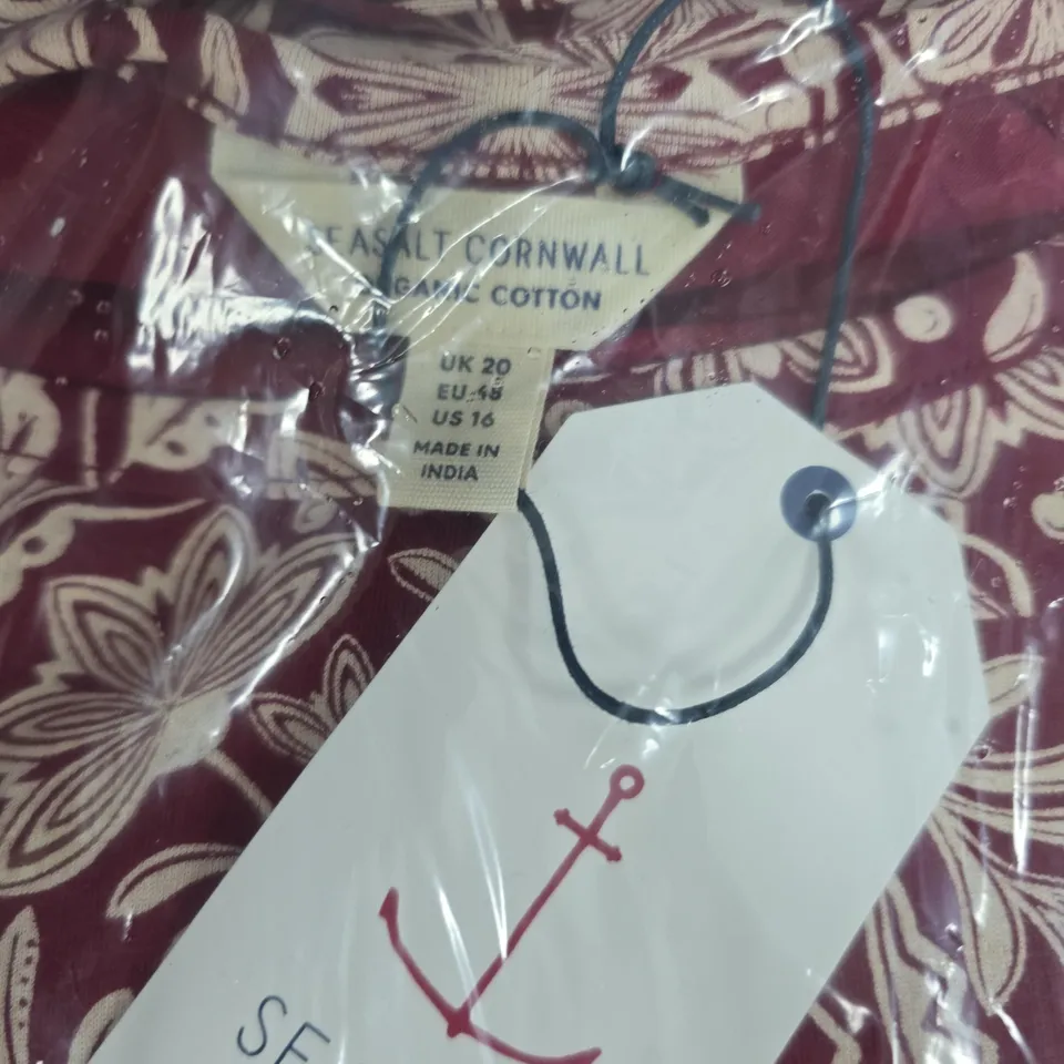 SEASALT CORNWALL FLORAL PRINT WOMEN'S PAJAMAS  – UK 20 