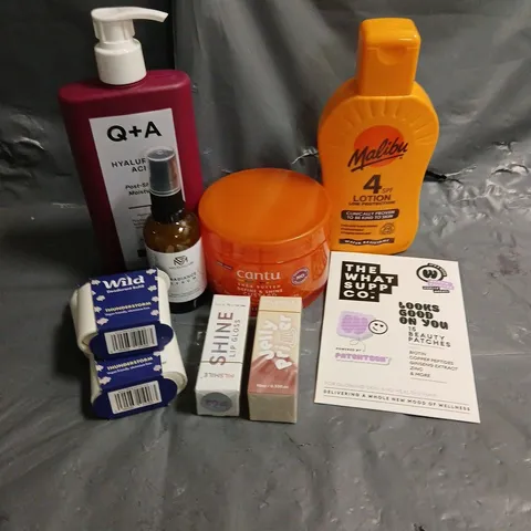 APPROXIMATELY 20 ASSORTED HEALTH & BEAUTY PRODUCTS TO INCLUDE CANTU HAIR CUSTARD, WILD DEODORANT REFILLS, THE WHAT SUPP BEAUTY PATCHES, ETC