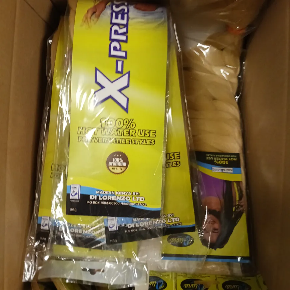 APPROXIMATELY 20 SEALED OLIVIA X-PRESSION HAIR PIECES - BLOND 
