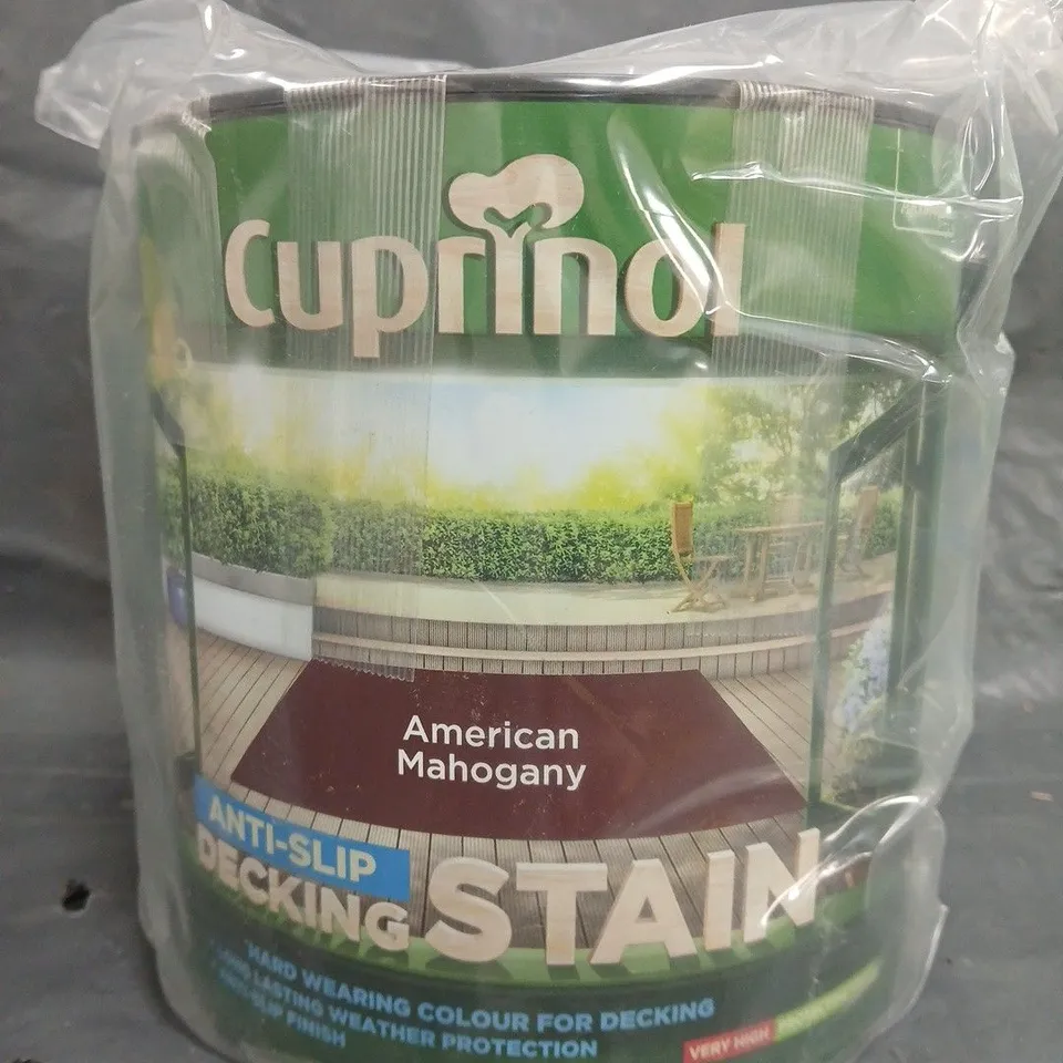 CUPRINOL ANTI-SLIP DECKING STAIN - AMERICAN MAHOGANY - 2.5L - COLLECTION ONLY