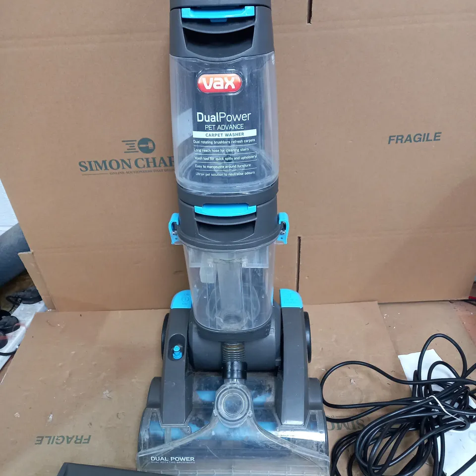 VAX DUAL POWER PET ADVANCE CARPET CLEANER