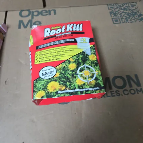 BOX OF APPROXIMATELY 15 ASSORTED ITEMS INCLUDING BENCH BOXER SHORTS , WEEDBLAST ROOTKILL WEED KILLLER AND SANKOM POSTURE BRA 