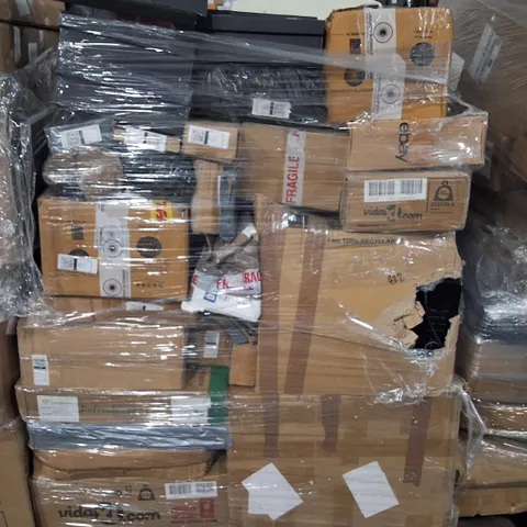 PALLET OF ASSORTED ITEMS TO INCLUDE BOXED PAIRS OF DANCEAND SWAY SHOES, VIDALXL BASIN AND MICROWAVE