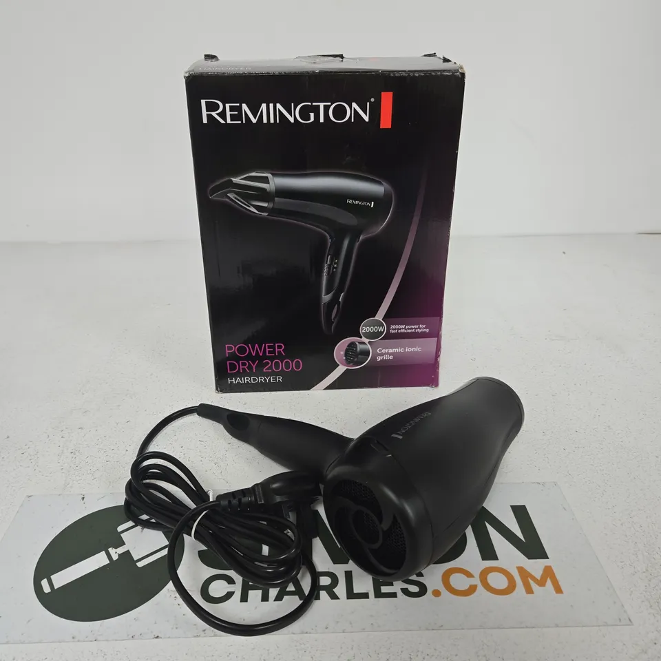 BOXED REMINGTON POWER DRY 2000 HAIR DRYER