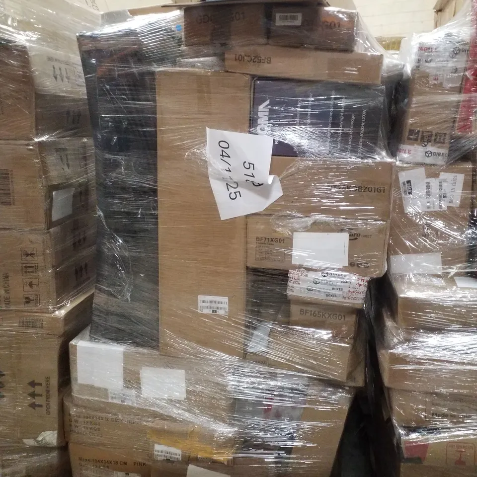 PALLET CONTAINING ASSORTED PRODUCTS INCLUDING CONSOLE TABLE, ROTI MAKER & HANGERS