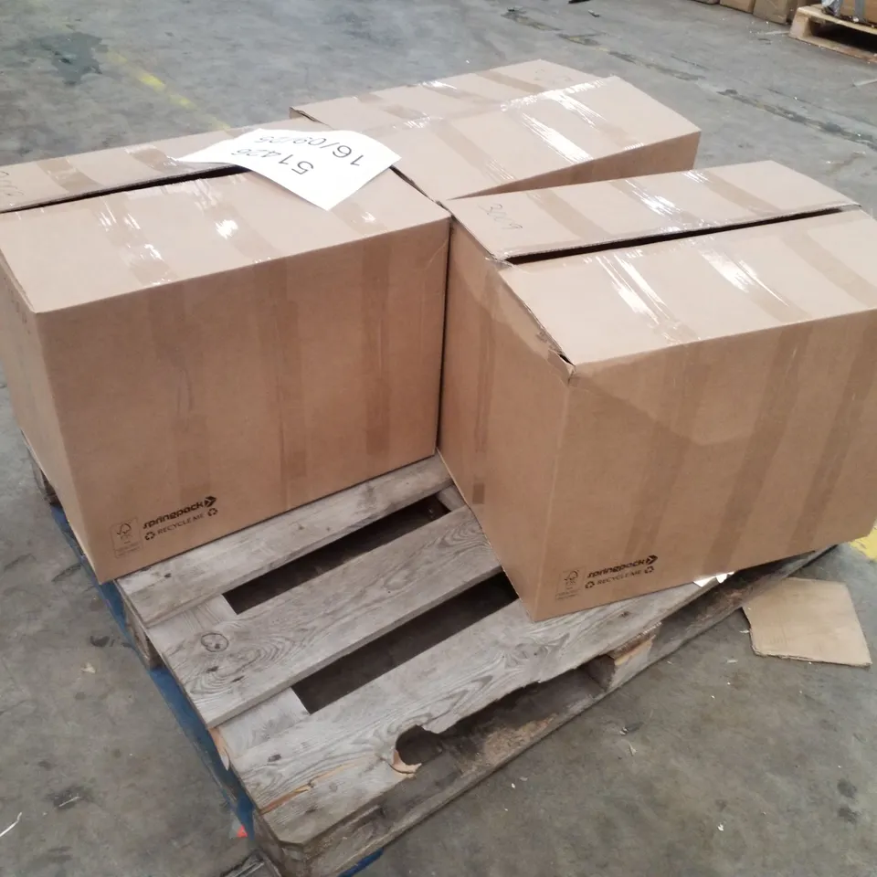 PALLET CONTAINING ASSORTED TECH INCLUDING MONITORS, KEYBOARDS, LABEL PRINTER, MICE & ELECTRIC SCALE 