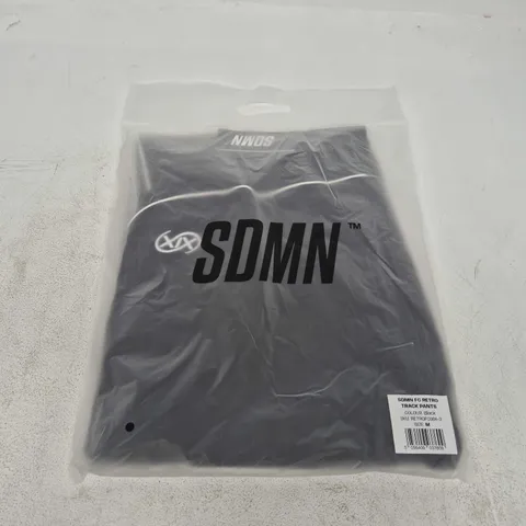 BAGGED SDMN FC RETRO TRACK PANTS IN BLACK - MEDIUM