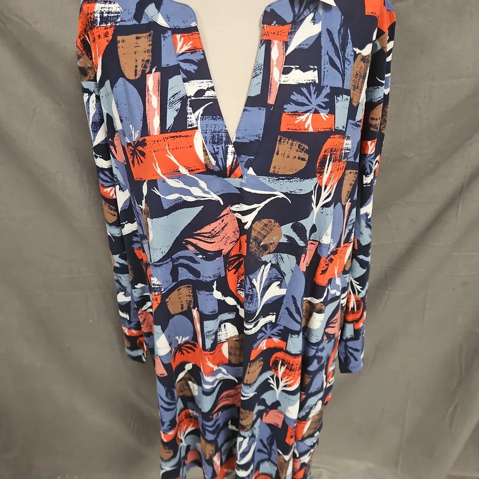 SEASALT CORNWALL WREATHE TUNIC IN MARINE FORMS MUSSEL SIZE 24
