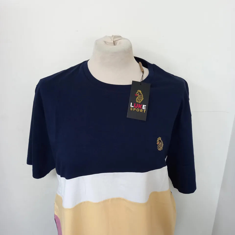 LUKE 77 BERMUDA PRINTED T-SHIRT SIZE XL