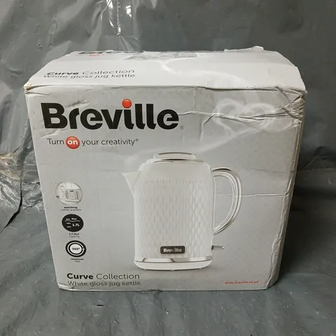 BREVILLE CURVE COLLECTION KETTLE - WHITE