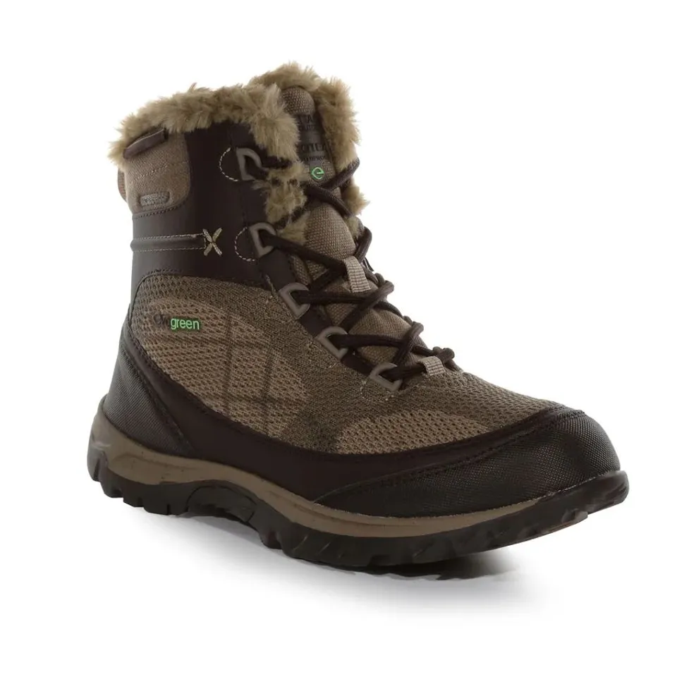 REGATTA WOMENS LADY HAWTHORN EVO WALKING BOOTS PEAT/CLAY SIZE 6