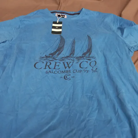 CREW CLOTHING COMPANY PREINTED THREE SAIL BOATS TEE - XXXL
