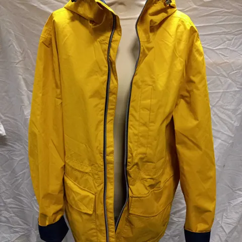 TIMBERLAND YELLOW HOODED TB0A2A2D JACKET - SIZE LARGE