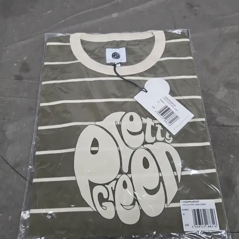 BAGGED PRETTY GREEN CAPELLA LOGO T-SHIRT - SIZE M