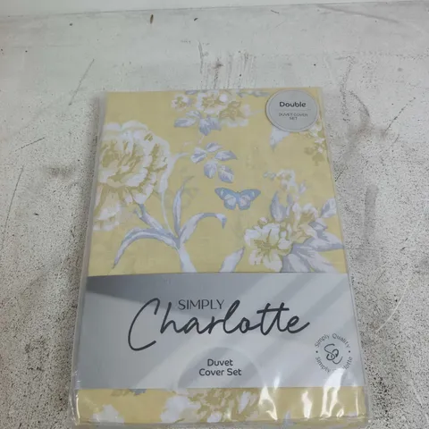 SIMPLY CHARLOTTE DUVET COVER SET β DOUBLE