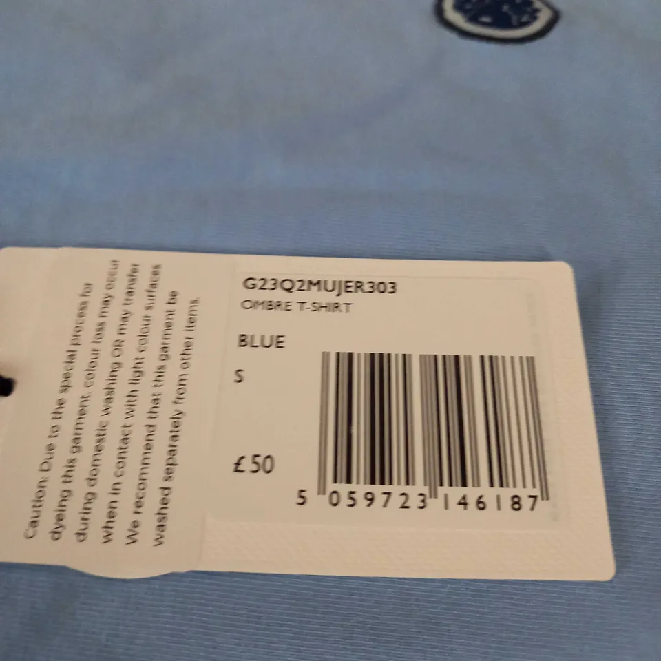 BAGGED PRETTY GREEN OMBRE T-SHIRT SIZE S