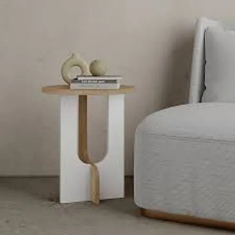 BOXED DECORTIE LUNA MODERN SIDE END TABLE
