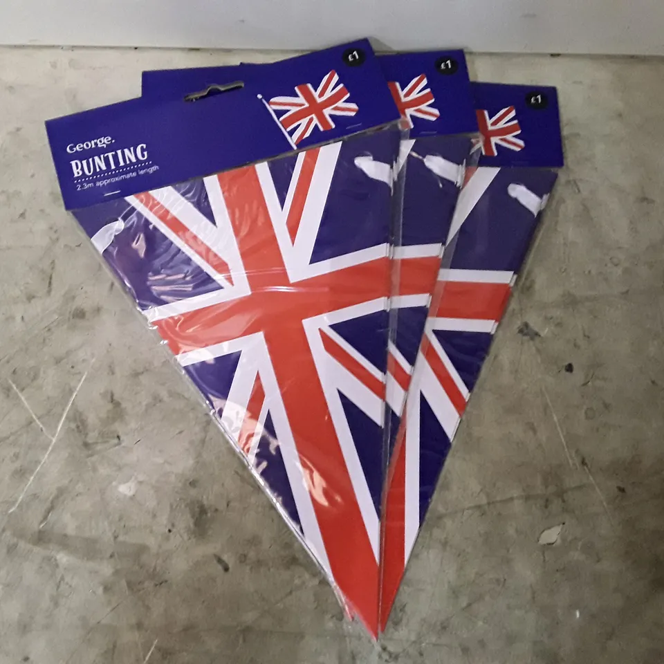 LOT OF APPROXIMATELY 16 BOXES CONTAINING BRAND NEW UNION FLAG BUNTING