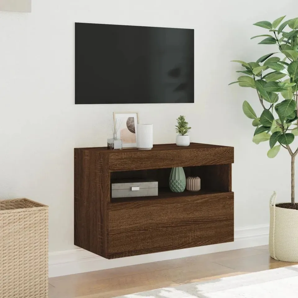 BOXED CALILYNN TV UNIT - DARK BROWN (1 BOX)