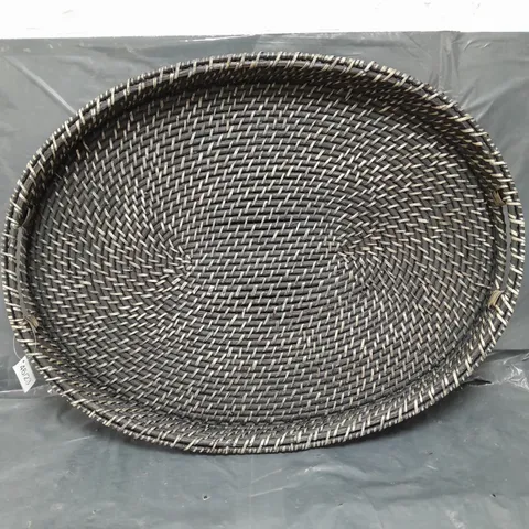 VERY HOME RATTAN OVAL TRAY