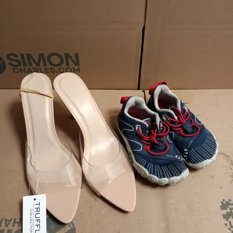 APPROXIMATELY 10 ASSORTED PAIRS OF FOOTWEAR PRODUCTS IN VARIOUS STYLES & SIZES 