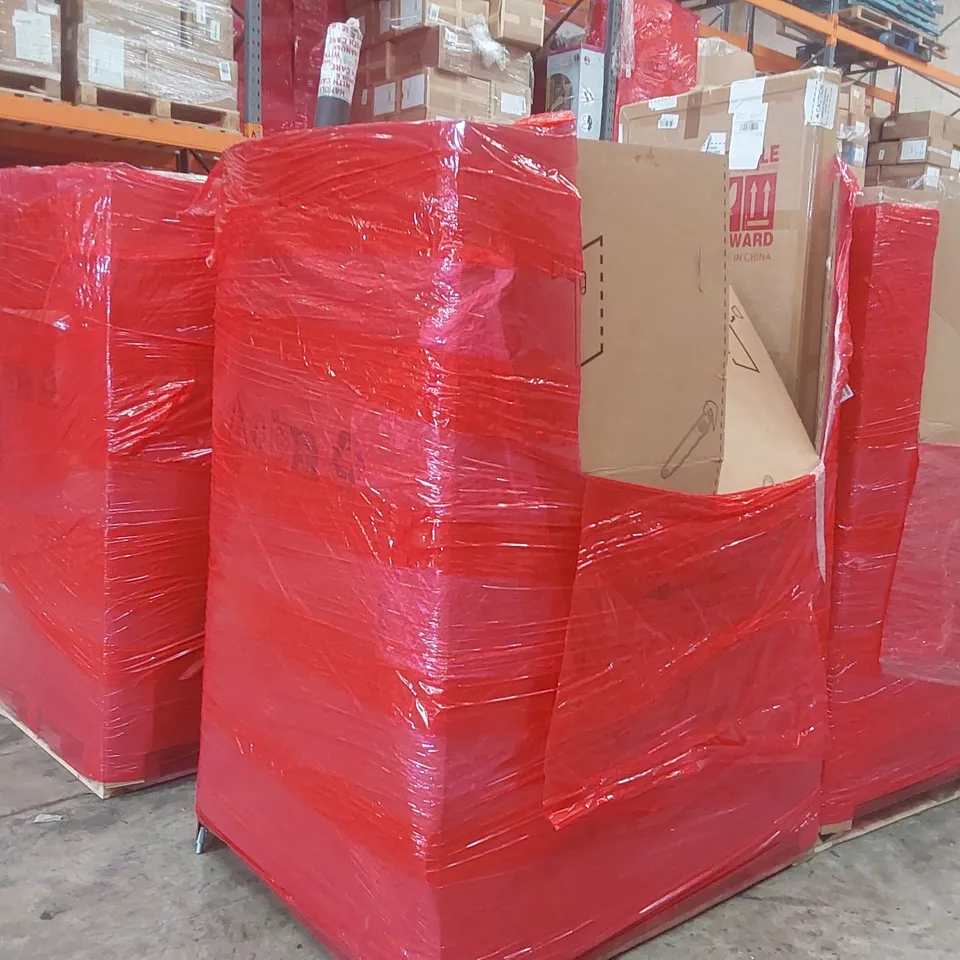PALLET CONTAINING A LARGE QUANTITY OF ASSORTED ITEMS INCLUDING: TOILET SEAT, CEILING FAN, PLAY MAT, WATER TABLE GAME ECT