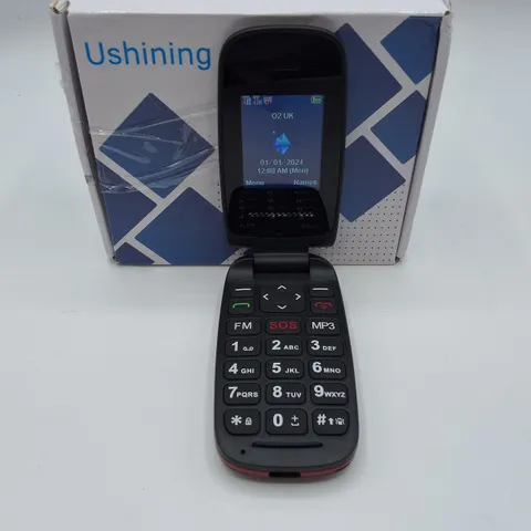 USHINING F200 FOLDING MOBILE IN BLACK - R341C-UK-WD