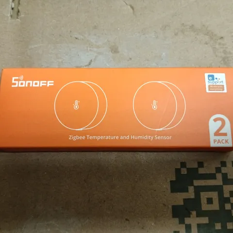 BOXED SONOFF SNZB-02P ZIGBEE TEMPERATURE AND HUMIDITY SENSORS - 2 PACK 